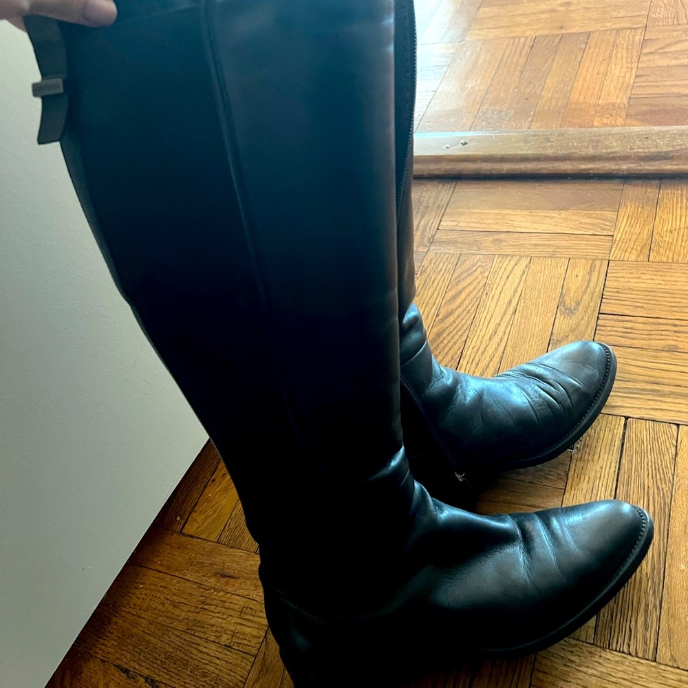 Aquatalia riding boots. Black. Size 8.